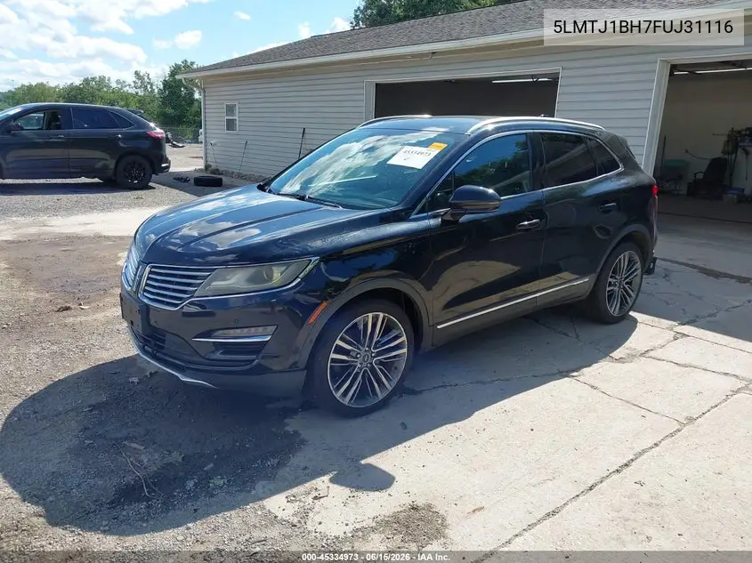 2015 Lincoln Mkc Black Label VIN: 5LMTJ1BH7FUJ31116 Lot: 45334973