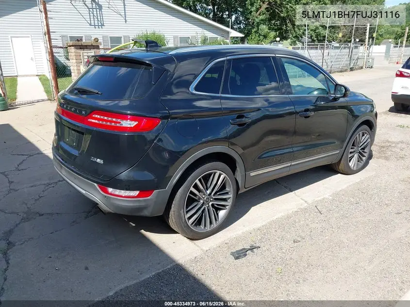 2015 Lincoln Mkc Black Label VIN: 5LMTJ1BH7FUJ31116 Lot: 45334973