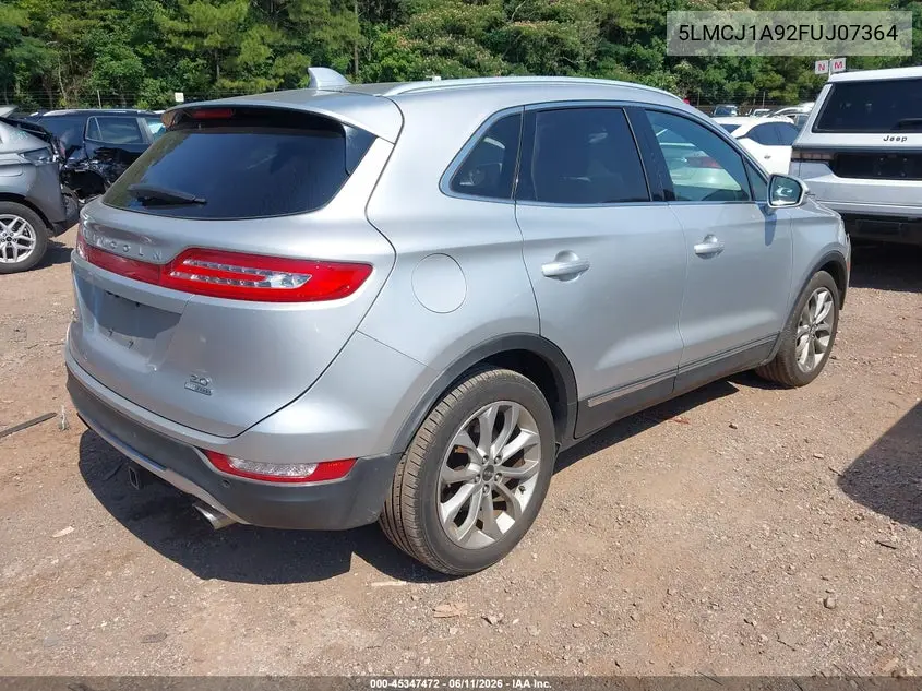 2015 Lincoln Mkc VIN: 5LMCJ1A92FUJ07364 Lot: 45347472