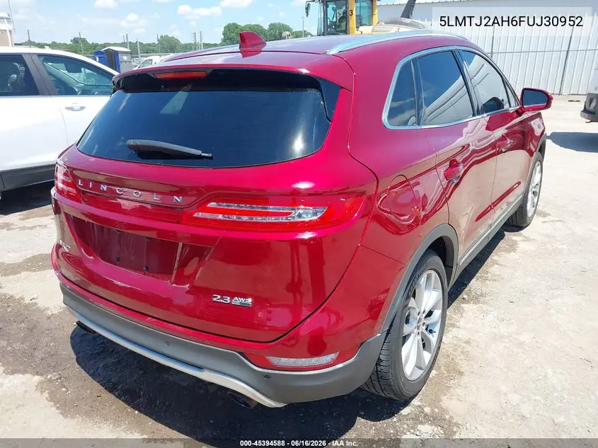 2015 Lincoln Mkc VIN: 5LMTJ2AH6FUJ30952 Lot: 45394588