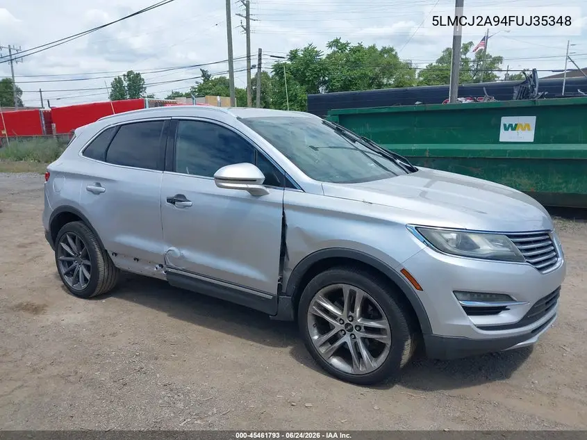 2015 Lincoln Mkc VIN: 5LMCJ2A94FUJ35348 Lot: 45461793