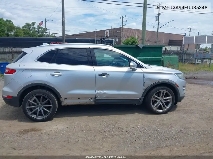 2015 Lincoln Mkc VIN: 5LMCJ2A94FUJ35348 Lot: 45461793