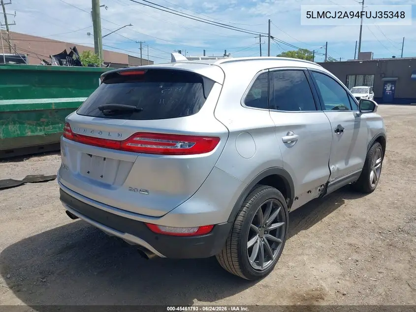 2015 Lincoln Mkc VIN: 5LMCJ2A94FUJ35348 Lot: 45461793