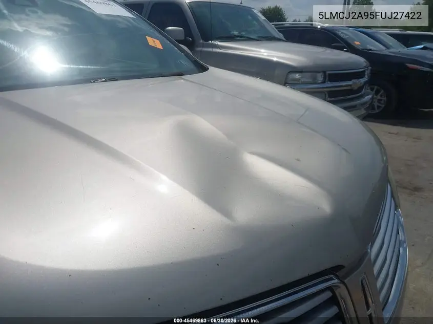 2015 Lincoln Mkc VIN: 5LMCJ2A95FUJ27422 Lot: 45469863