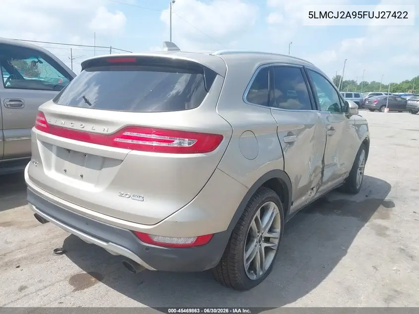 2015 Lincoln Mkc VIN: 5LMCJ2A95FUJ27422 Lot: 45469863