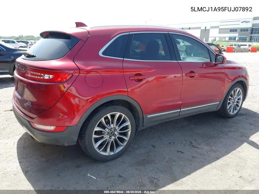 2015 Lincoln Mkc VIN: 5LMCJ1A95FUJ07892 Lot: 45479844