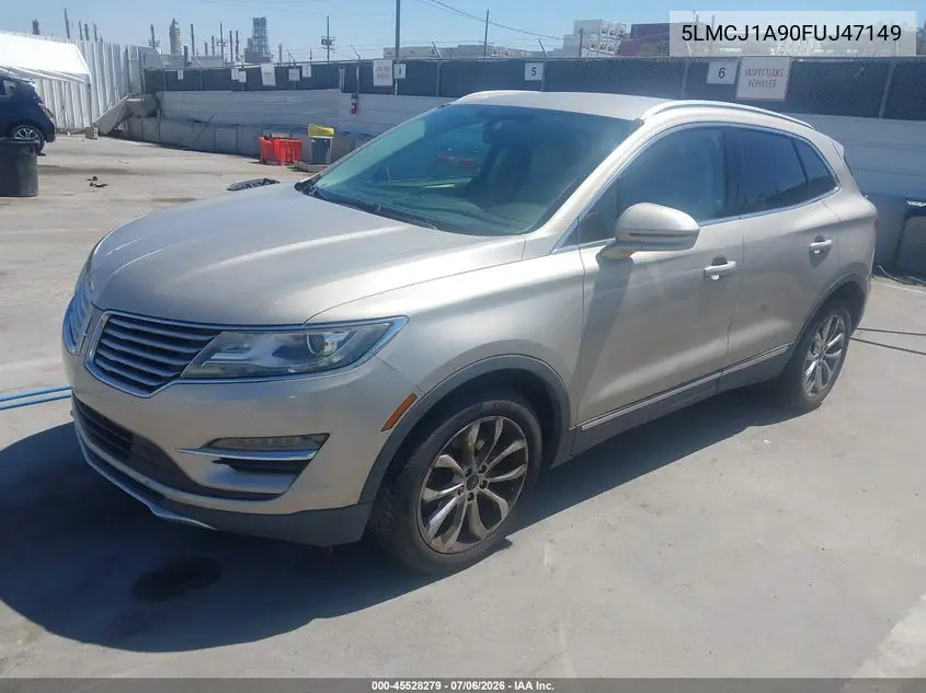 2015 Lincoln Mkc VIN: 5LMCJ1A90FUJ47149 Lot: 45528279