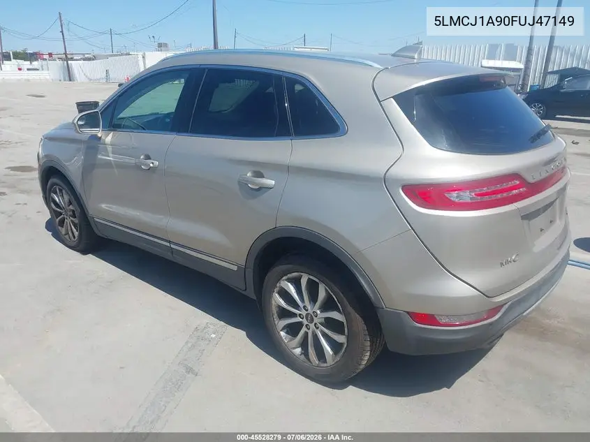 2015 Lincoln Mkc VIN: 5LMCJ1A90FUJ47149 Lot: 45528279