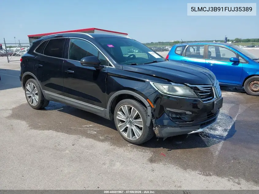 2015 Lincoln Mkc Black Label VIN: 5LMCJ3B91FUJ35389 Lot: 45581967