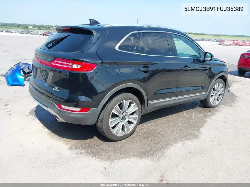 2015 Lincoln Mkc Black Label VIN: 5LMCJ3B91FUJ35389 Lot: 45581967