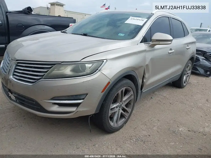 2015 Lincoln Mkc VIN: 5LMTJ2AH1FUJ33838 Lot: 45610428