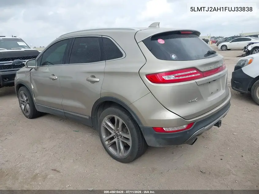 2015 Lincoln Mkc VIN: 5LMTJ2AH1FUJ33838 Lot: 45610428