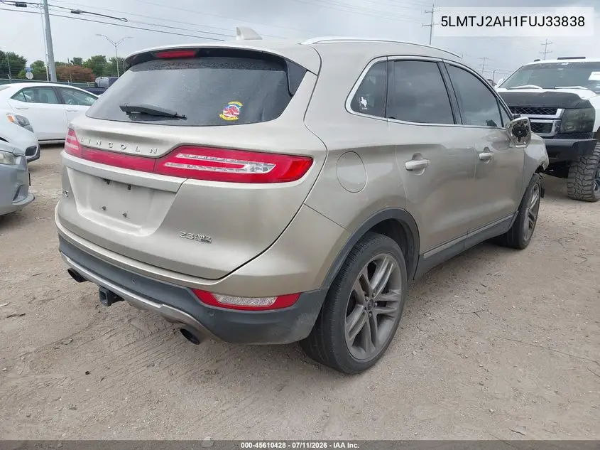2015 Lincoln Mkc VIN: 5LMTJ2AH1FUJ33838 Lot: 45610428