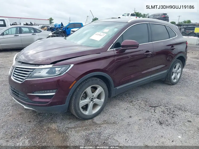 2016 Lincoln Mkc Reserve VIN: 5LMTJ3DH9GUJ19186 Lot: 45259617