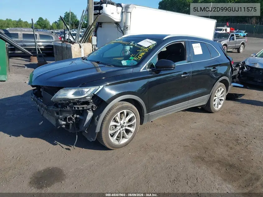 2016 Lincoln Mkc Select VIN: 5LMCJ2D99GUJ11575 Lot: 45307903