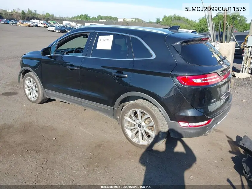 2016 Lincoln Mkc Select VIN: 5LMCJ2D99GUJ11575 Lot: 45307903