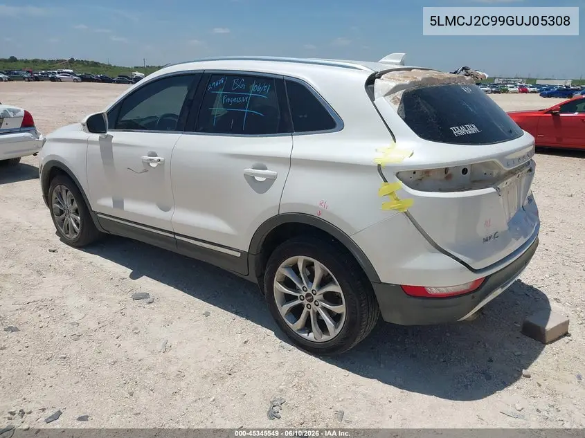 2016 Lincoln Mkc Select VIN: 5LMCJ2C99GUJ05308 Lot: 45345549