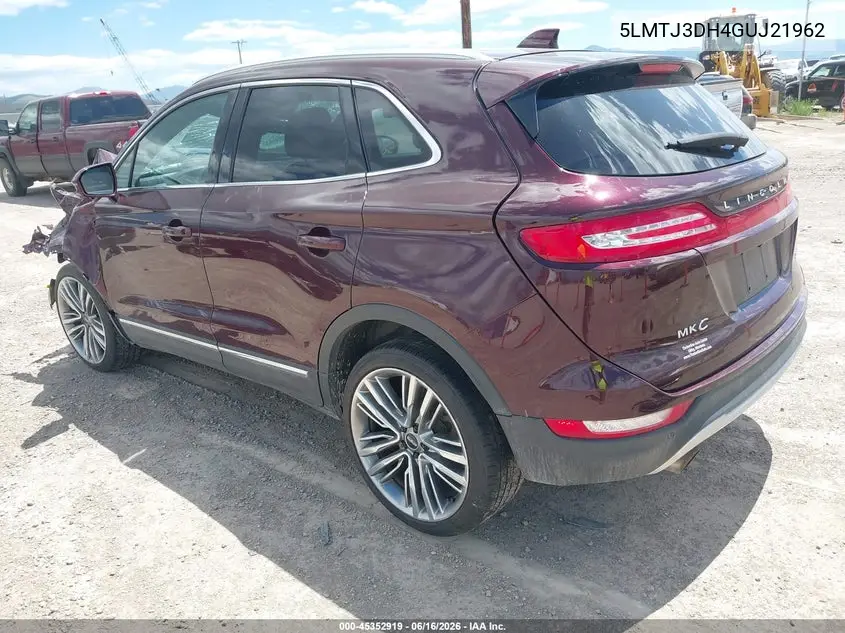 2016 Lincoln Mkc Reserve VIN: 5LMTJ3DH4GUJ21962 Lot: 45352919