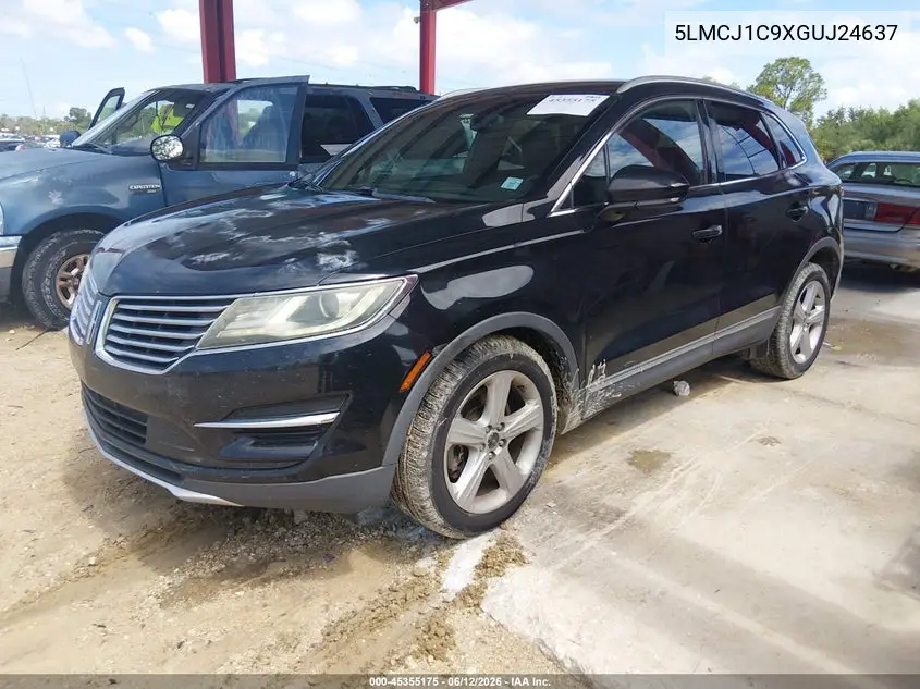 2016 Lincoln Mkc Premier VIN: 5LMCJ1C9XGUJ24637 Lot: 45355175