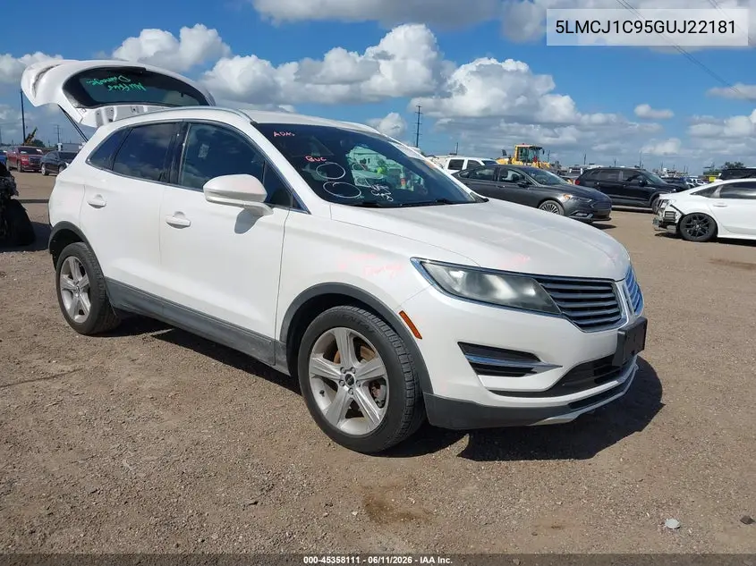 2016 Lincoln Mkc Premier VIN: 5LMCJ1C95GUJ22181 Lot: 45358111