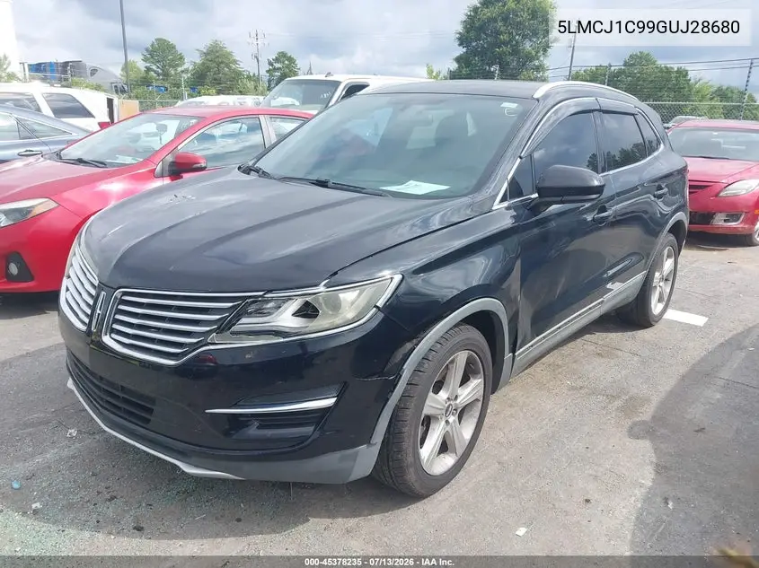 2016 Lincoln Mkc Premier VIN: 5LMCJ1C99GUJ28680 Lot: 45378235