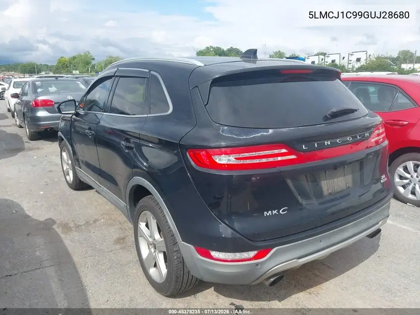 2016 Lincoln Mkc Premier VIN: 5LMCJ1C99GUJ28680 Lot: 45378235