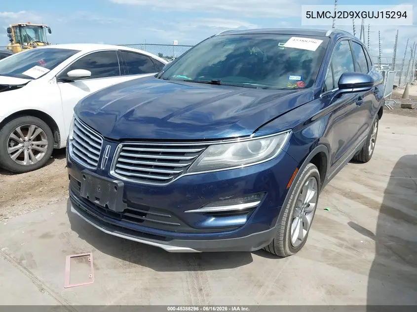 2016 Lincoln Mkc Select VIN: 5LMCJ2D9XGUJ15294 Lot: 45388296