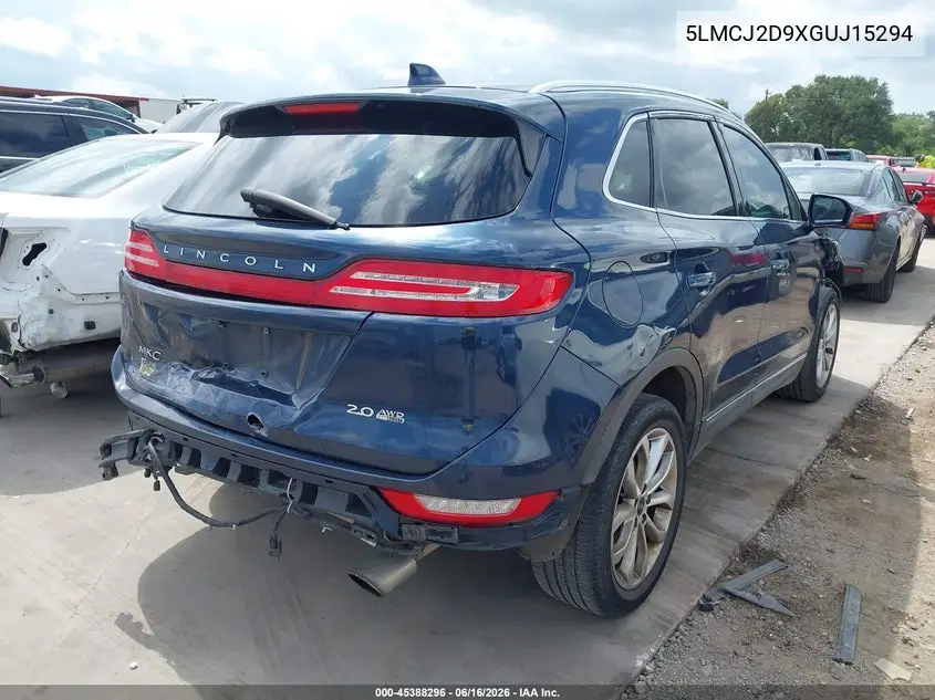 2016 Lincoln Mkc Select VIN: 5LMCJ2D9XGUJ15294 Lot: 45388296