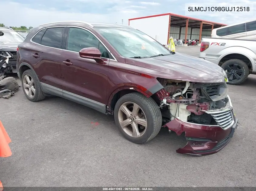 2016 Lincoln Mkc Premier VIN: 5LMCJ1C98GUJ12518 Lot: 45411393
