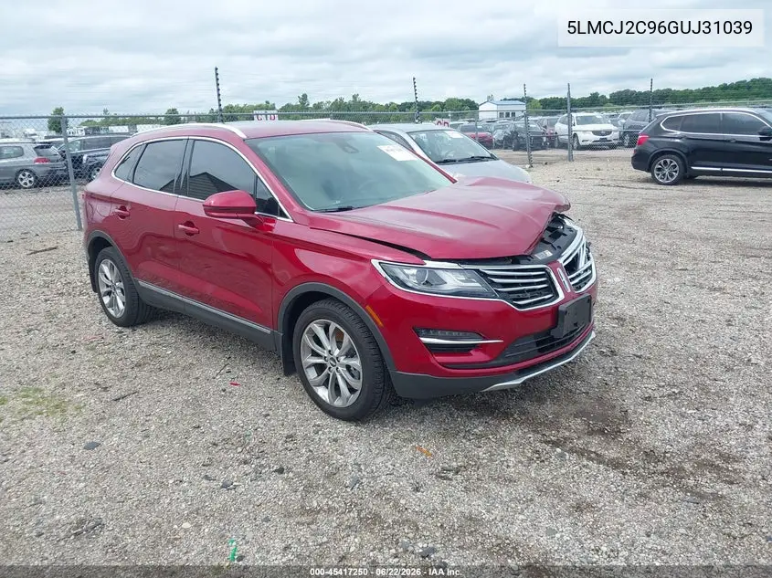 2016 Lincoln Mkc Select VIN: 5LMCJ2C96GUJ31039 Lot: 45417250