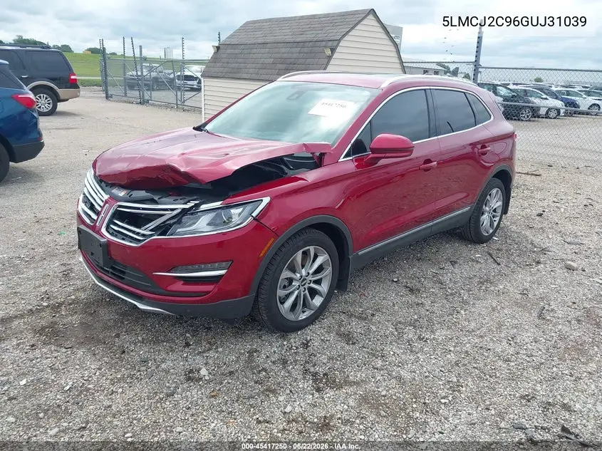 2016 Lincoln Mkc Select VIN: 5LMCJ2C96GUJ31039 Lot: 45417250
