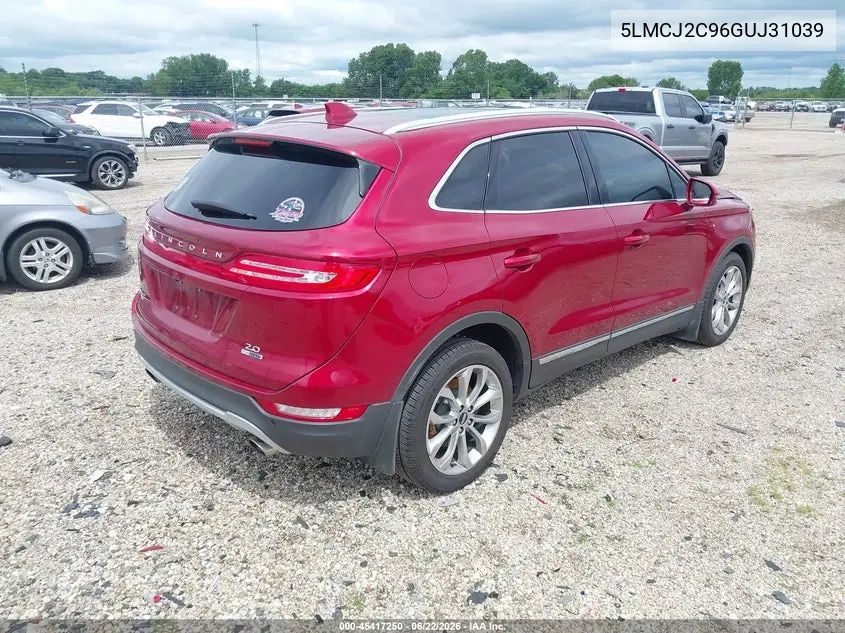 2016 Lincoln Mkc Select VIN: 5LMCJ2C96GUJ31039 Lot: 45417250