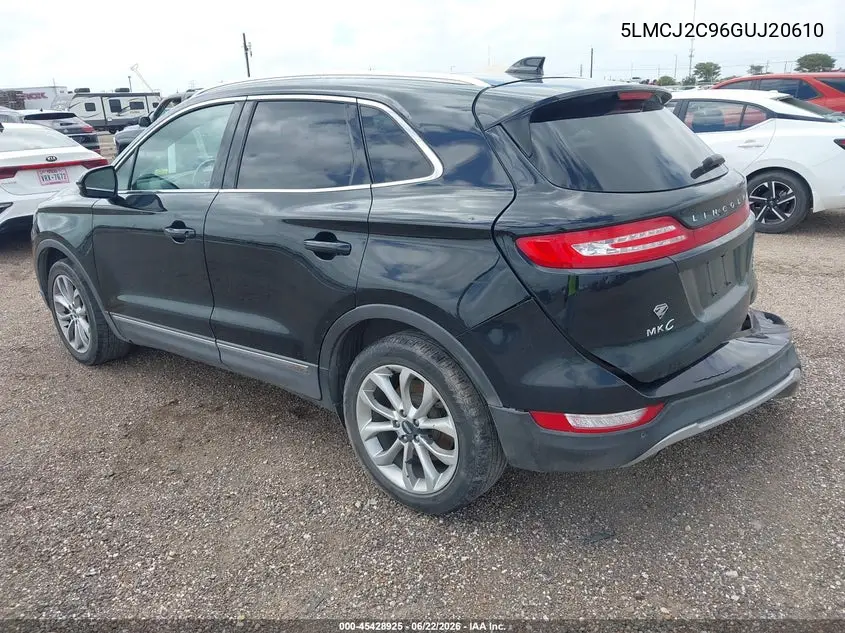 2016 Lincoln Mkc Select VIN: 5LMCJ2C96GUJ20610 Lot: 45428925