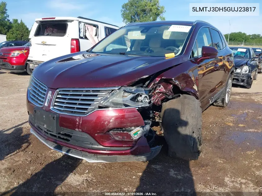 2016 Lincoln Mkc Reserve VIN: 5LMTJ3DH5GUJ23817 Lot: 45443572
