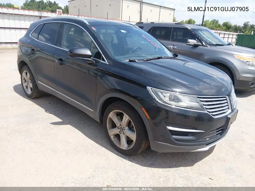 2016 Lincoln Mkc Premier VIN: 5LMCJ1C91GUJ07905 Lot: 45448286