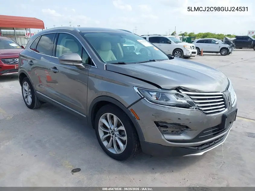 2016 Lincoln Mkc Select VIN: 5LMCJ2C98GUJ24531 Lot: 45478536