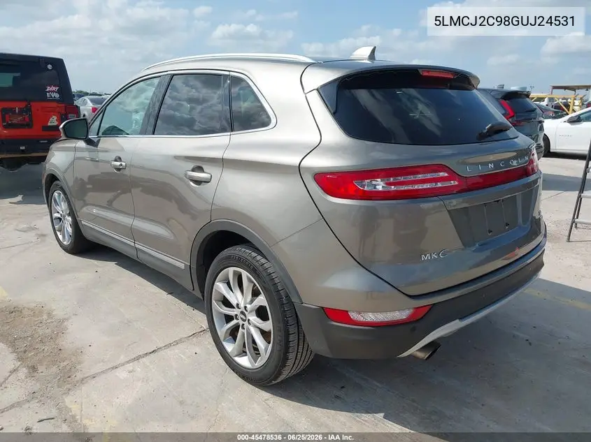 2016 Lincoln Mkc Select VIN: 5LMCJ2C98GUJ24531 Lot: 45478536