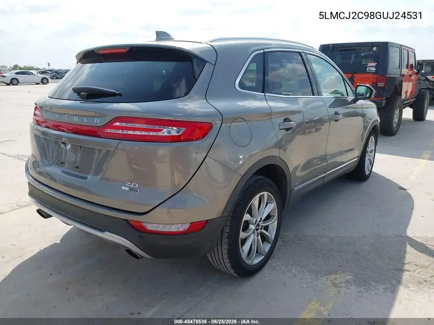 2016 Lincoln Mkc Select VIN: 5LMCJ2C98GUJ24531 Lot: 45478536