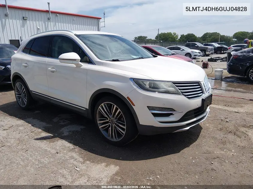 2016 Lincoln Mkc Black Label VIN: 5LMTJ4DH6GUJ04828 Lot: 45519630