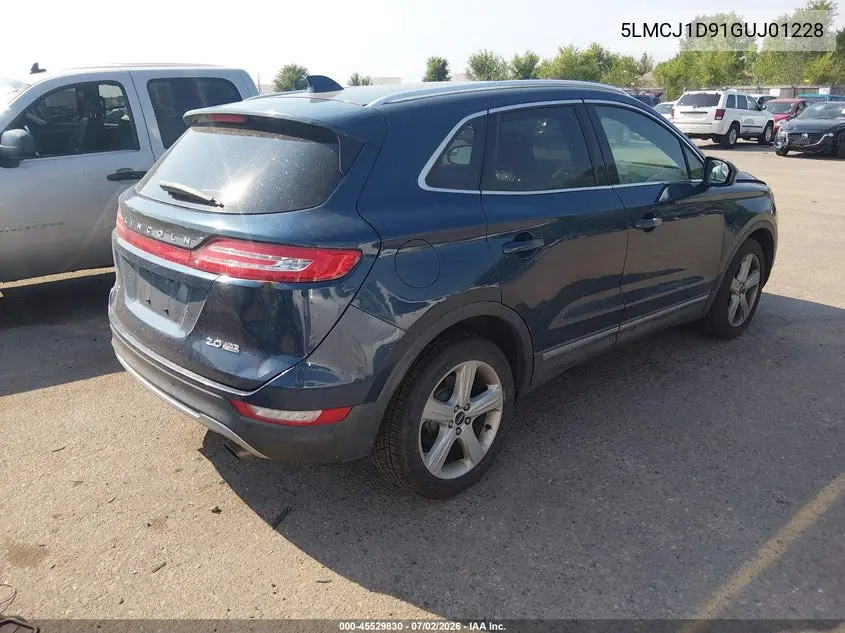 2016 Lincoln Mkc Premier VIN: 5LMCJ1D91GUJ01228 Lot: 45529830
