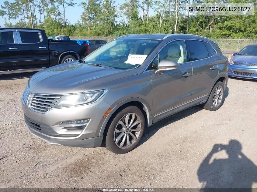 2016 Lincoln Mkc Select VIN: 5LMCJ2C96GUJ26827 Lot: 45531143