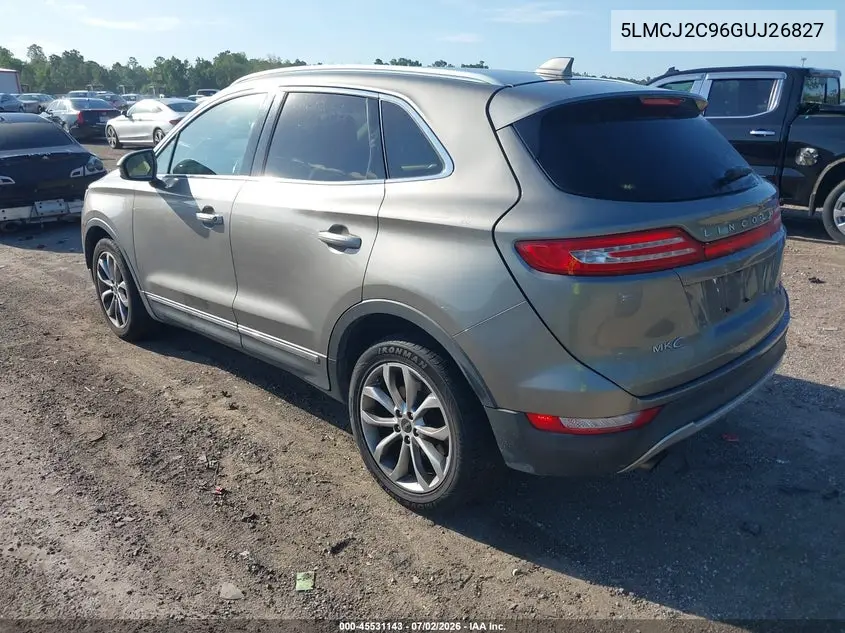 2016 Lincoln Mkc Select VIN: 5LMCJ2C96GUJ26827 Lot: 45531143
