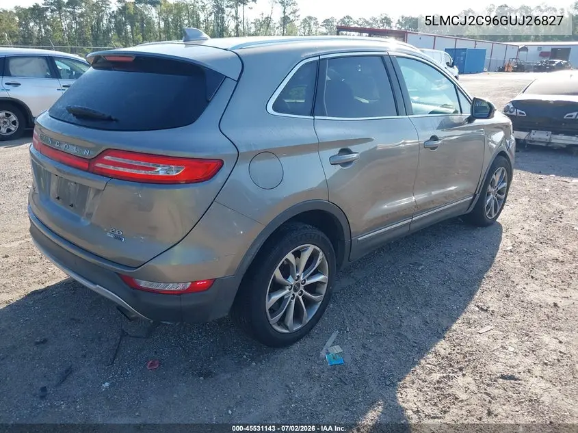 2016 Lincoln Mkc Select VIN: 5LMCJ2C96GUJ26827 Lot: 45531143