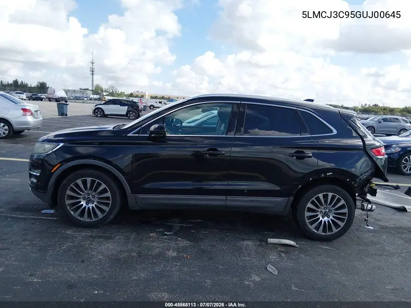 2016 Lincoln Mkc Reserve VIN: 5LMCJ3C95GUJ00645 Lot: 45568113