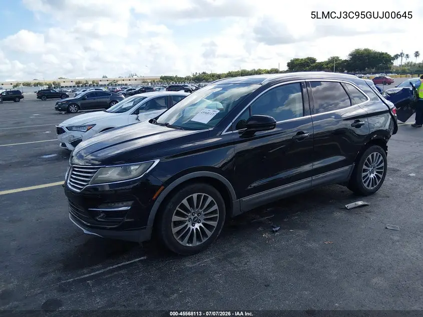 2016 Lincoln Mkc Reserve VIN: 5LMCJ3C95GUJ00645 Lot: 45568113