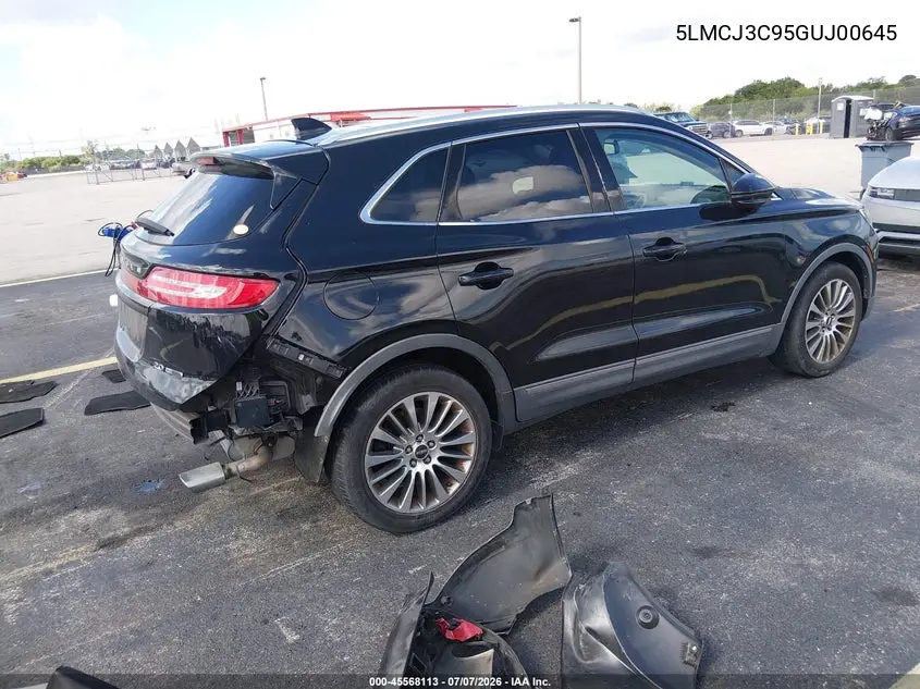 2016 Lincoln Mkc Reserve VIN: 5LMCJ3C95GUJ00645 Lot: 45568113