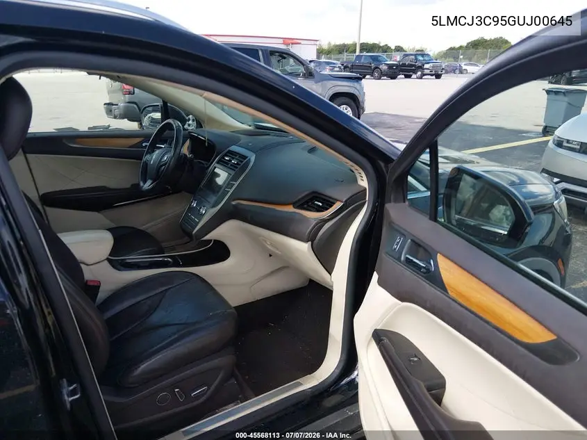 2016 Lincoln Mkc Reserve VIN: 5LMCJ3C95GUJ00645 Lot: 45568113