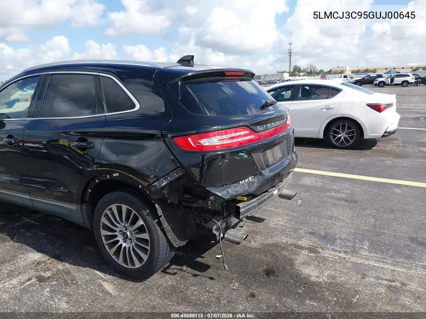 2016 Lincoln Mkc Reserve VIN: 5LMCJ3C95GUJ00645 Lot: 45568113