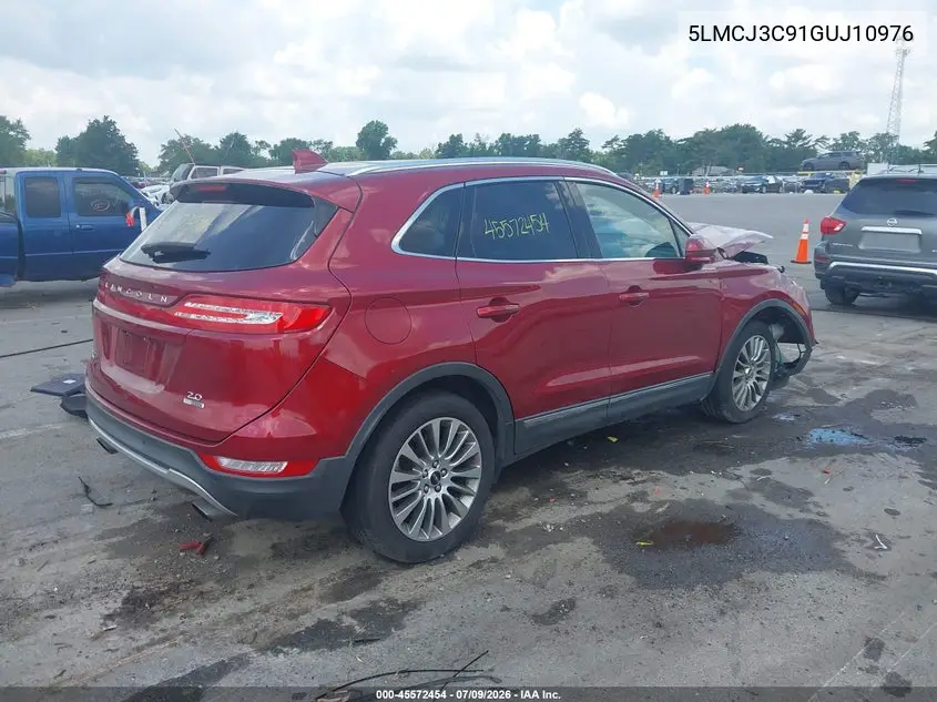 2016 Lincoln Mkc Reserve VIN: 5LMCJ3C91GUJ10976 Lot: 45572454