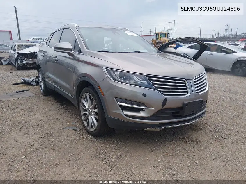 2016 Lincoln Mkc Reserve VIN: 5LMCJ3C96GUJ24596 Lot: 45600389